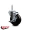 Service Caster 4 Inch Soft Rubber Wheel Swivel 58 Inch Threaded Stem Caster with Brake SCC SCC-TS20S414-SRS-TLB-58212 - alternate 4